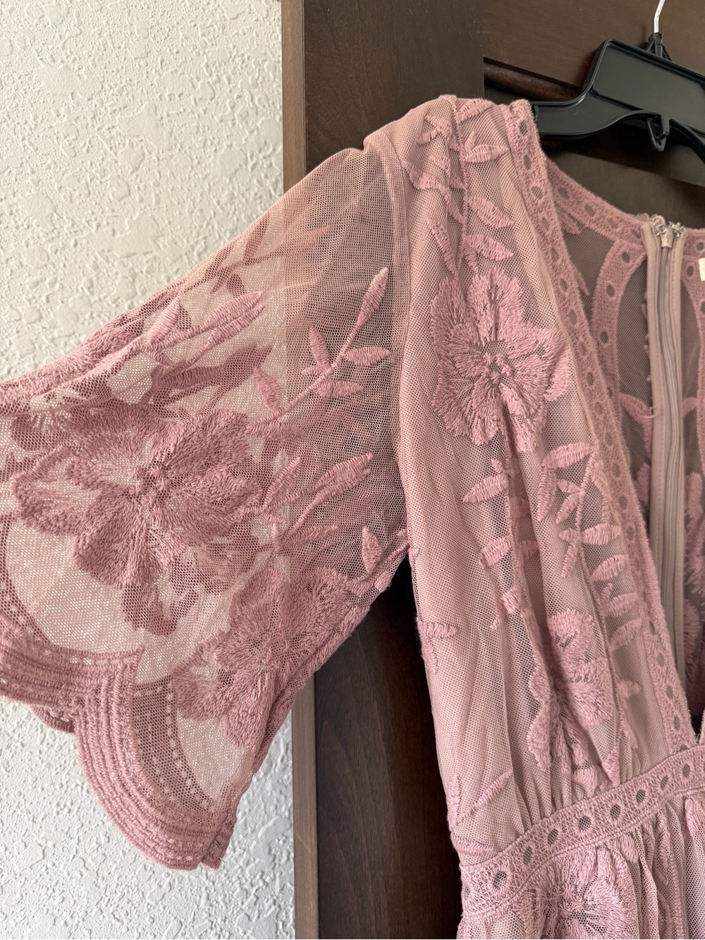 Honey Punch Mauve Pink Lace Romper - Picture 2 of 4